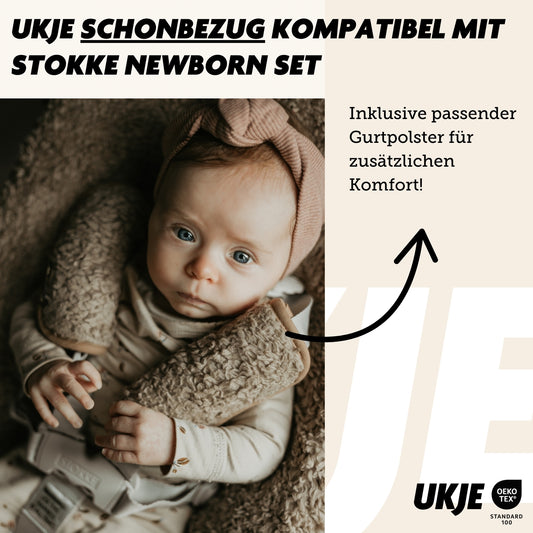 Luxury Neues Modell | Stokke Newborn Bezug  | Teddy Taupe