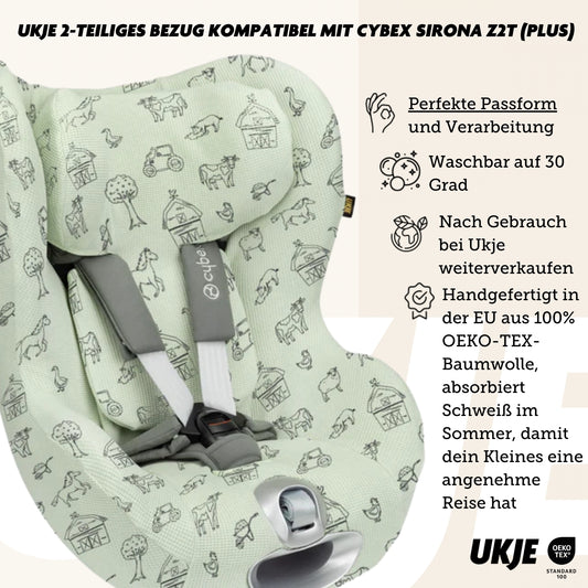 Cybex Sirona Z-T | Kindersitzbezug | Farm Waffel