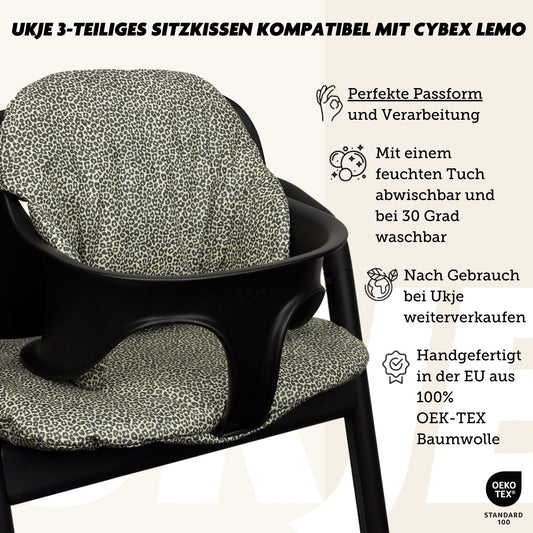 Cybex Lemo Sitzkissen | Sand Leopard | Beschichtet