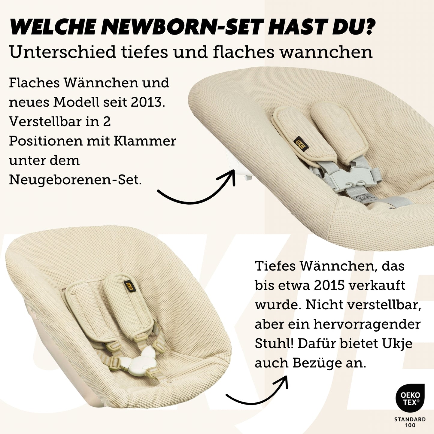 Luxury Neues Modell | Newborn Bezug | Teddy Beige