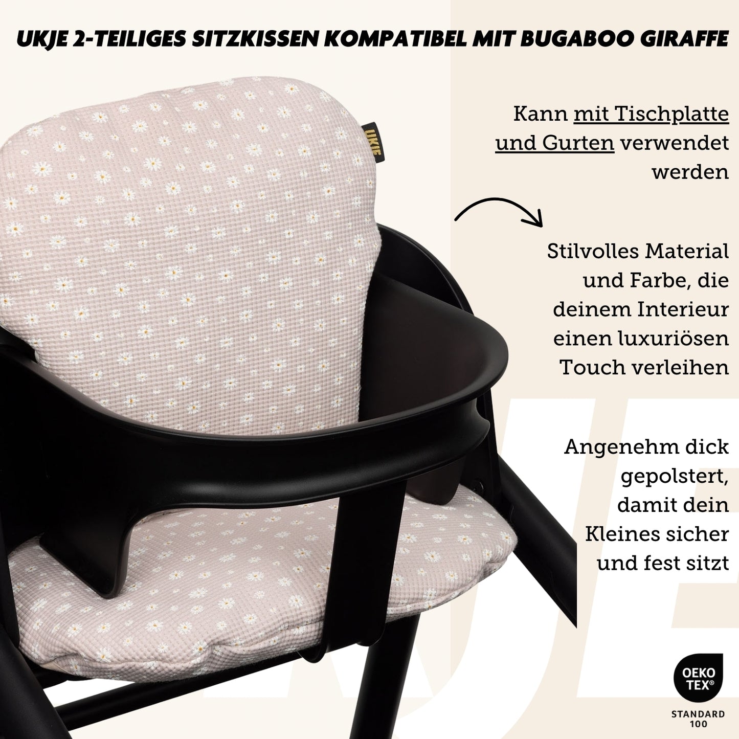 Bugaboo Giraffe Sitzkissen | Daisy Waffel