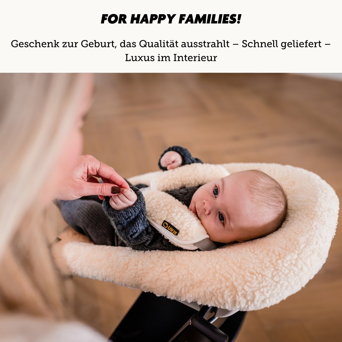 Luxury Neues Modell | Newborn Bezug | Teddy Beige