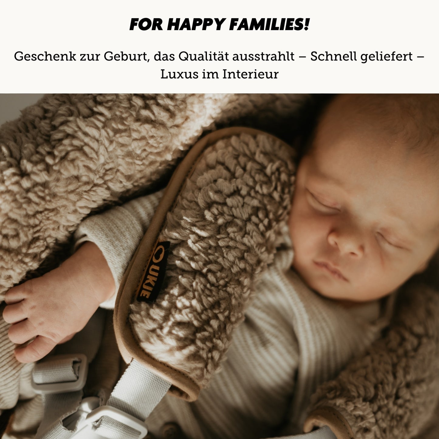 Luxury Neues Modell | Stokke Newborn Bezug | Teddy Taupe