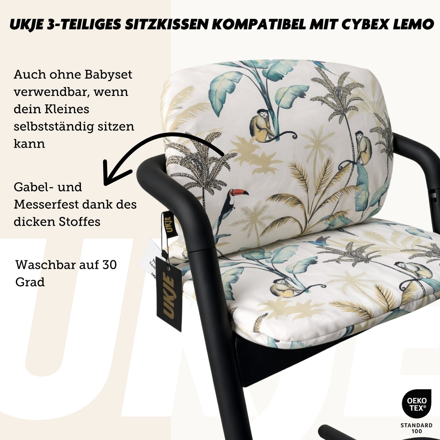 Cybex Lemo Sitzkissen | Jungle | Beschichtet