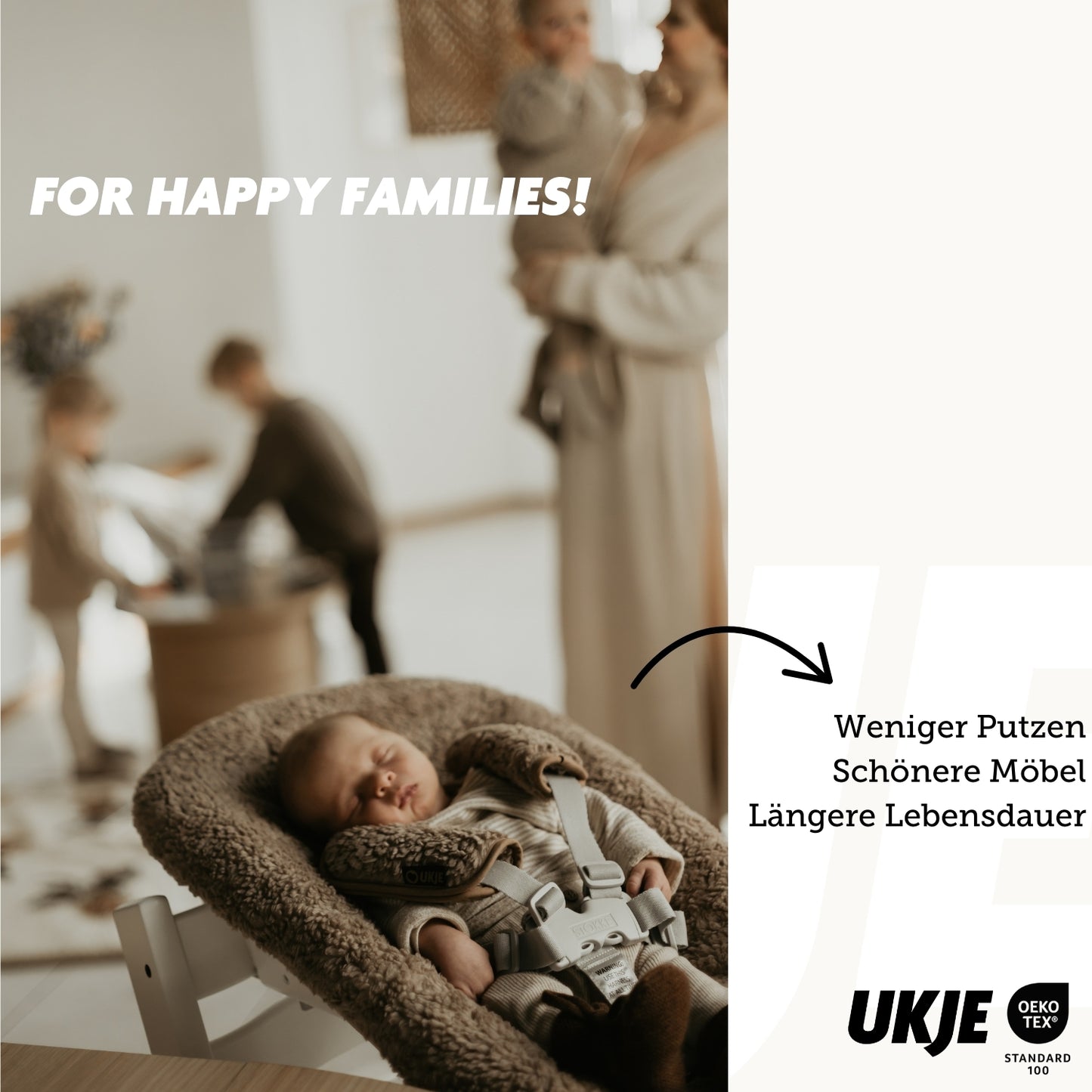 Luxury Neues Modell | Stokke Newborn Bezug | Teddy Taupe