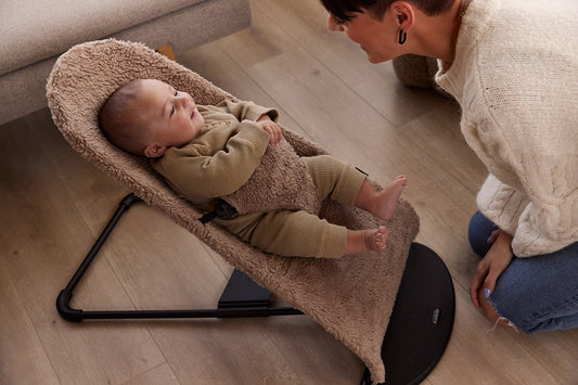 Luxury Bezug BabyBjörn Wippe | Neues Modell | Teddy Taupe