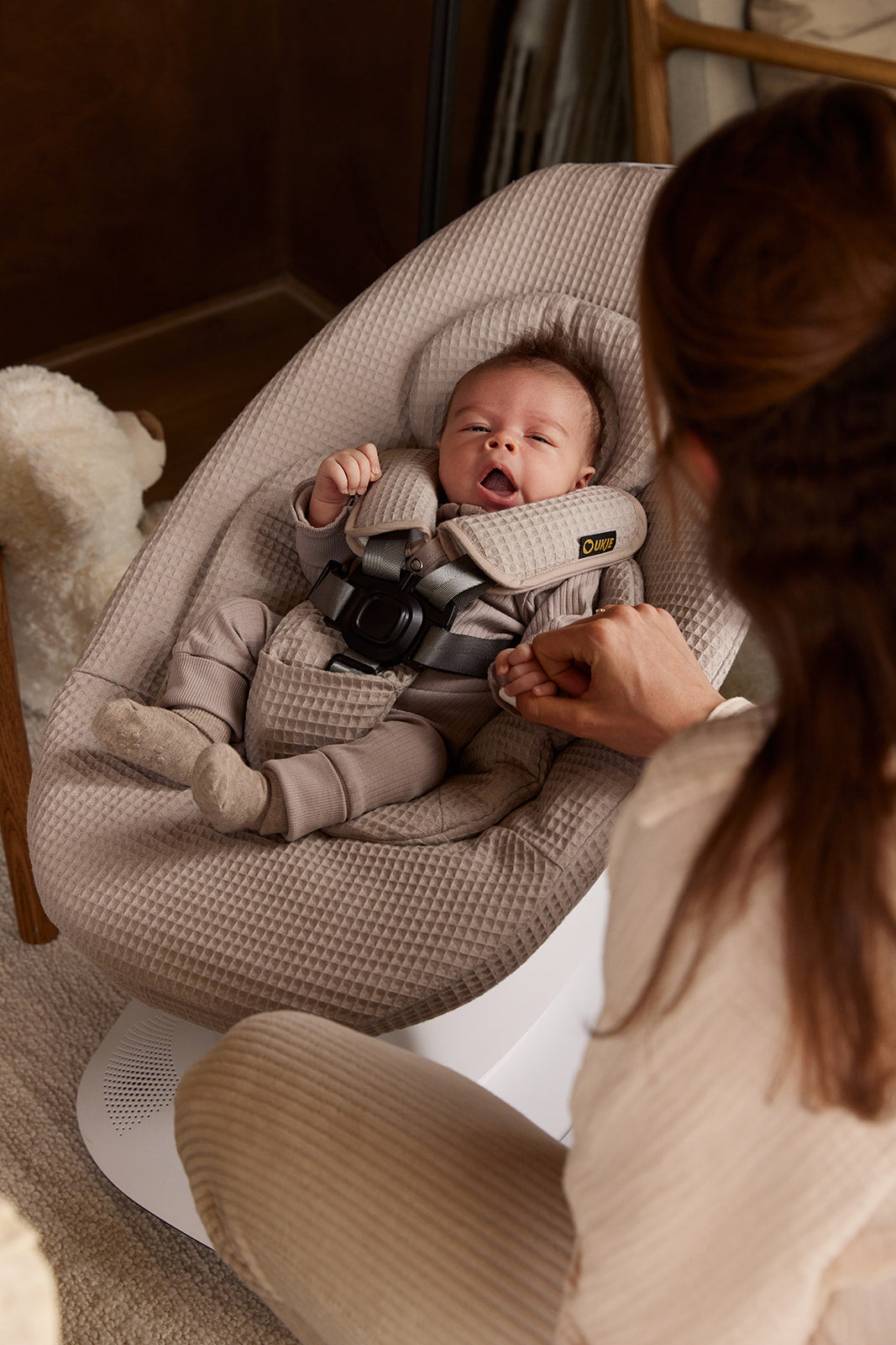 NEU | Mamaroo 5 Kissen |Taupe waffel