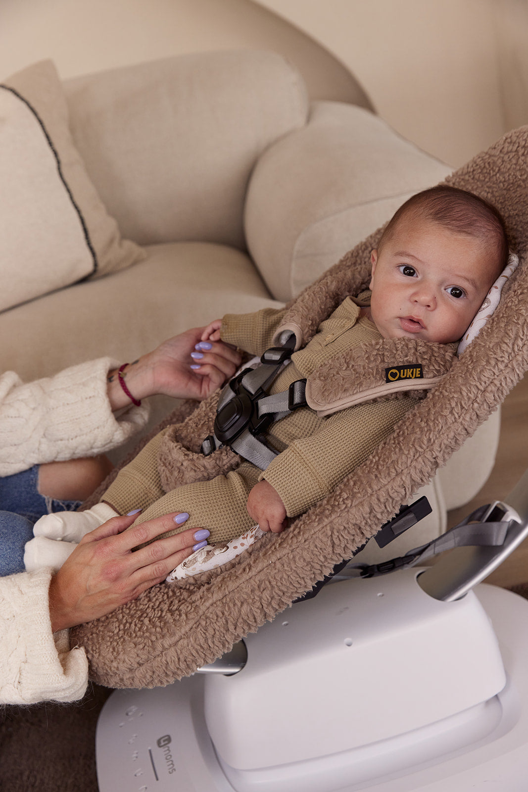 NEW | Mamaroo 5 Kissen | Teddy Taupe Bär