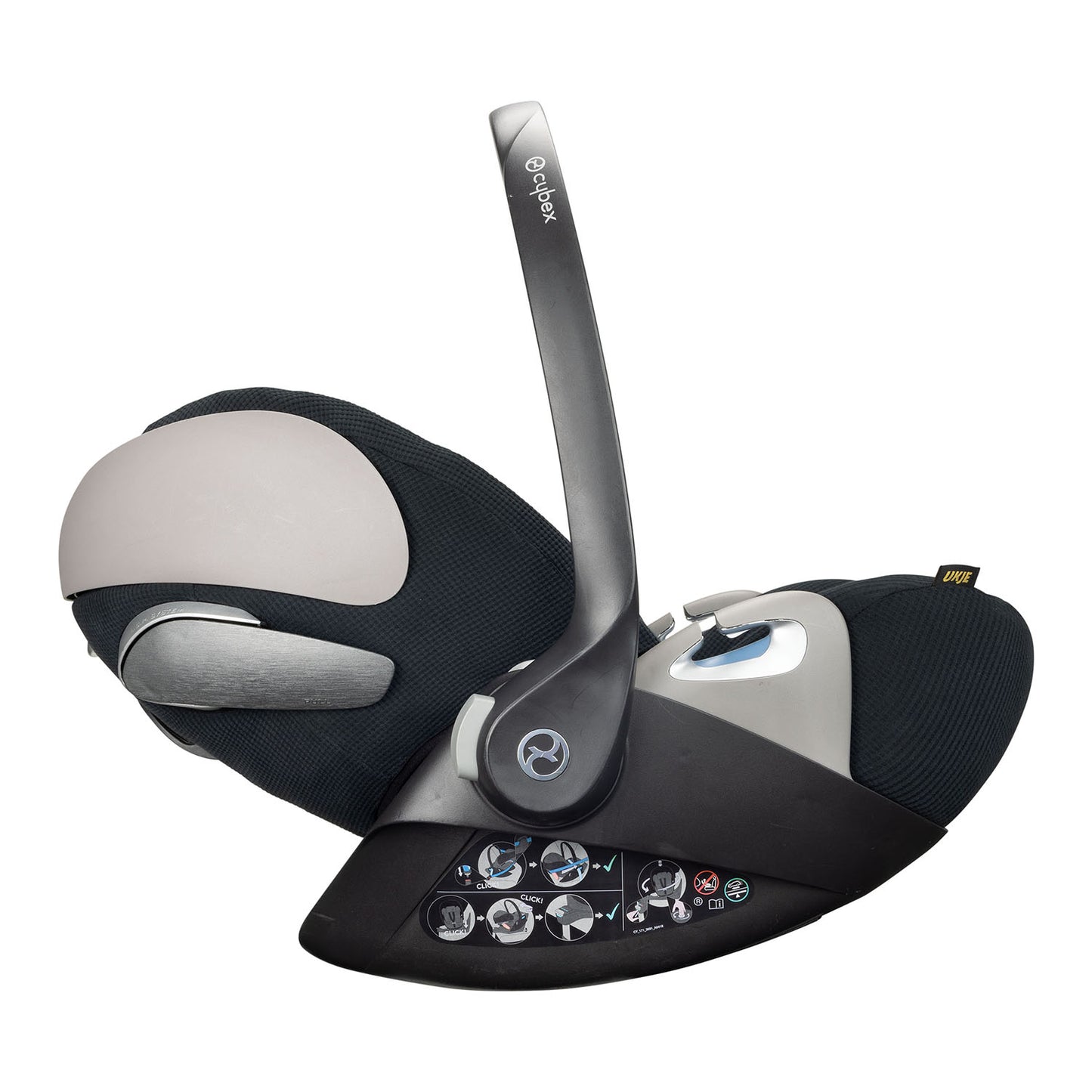 PRE-ORDER | Luxury Cybex Cloud Z2 Bezug | Schwarz Waffel | LIEFERUNG ENDE DEZ