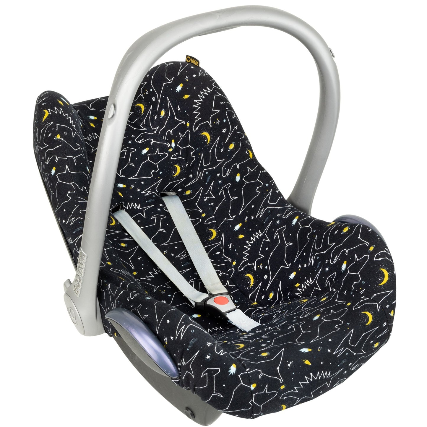 Maxi Cosi Bezug | Babyschale | Schwarz Dino