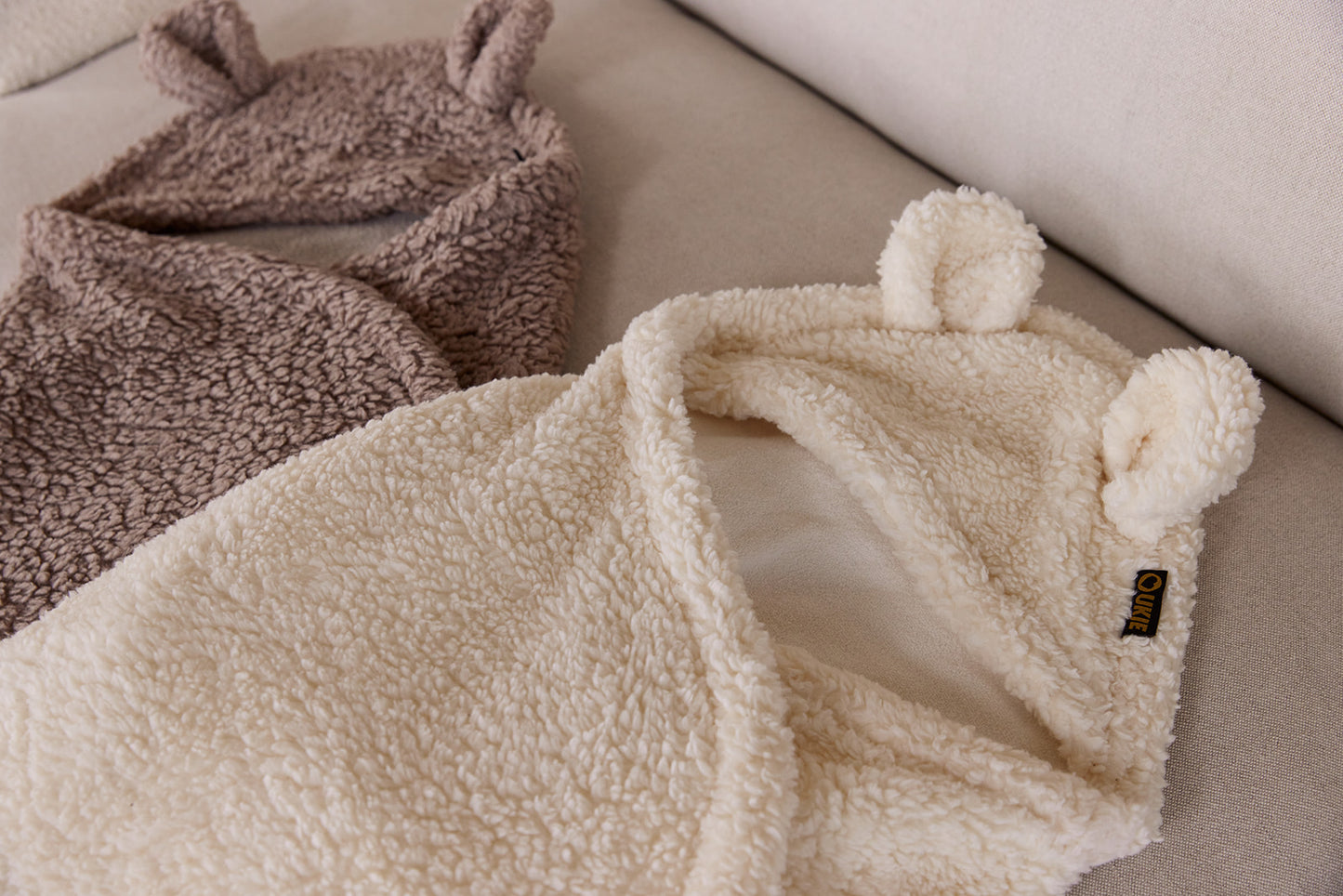 NEW | Wickeldecke Bär | Teddy Taupe