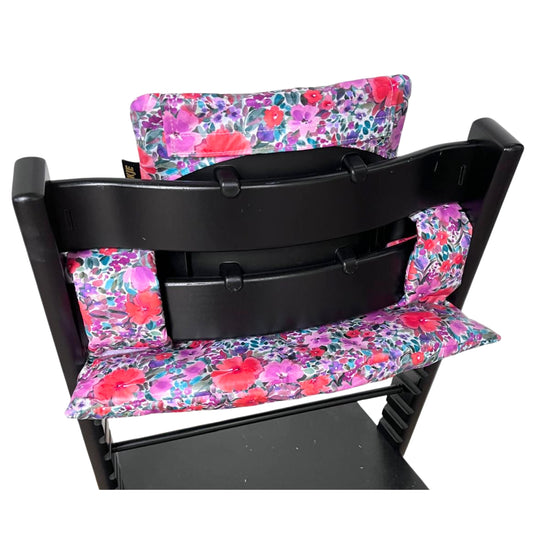 Tripp Trapp Kissen | Mauve Blumen | Beschichtet