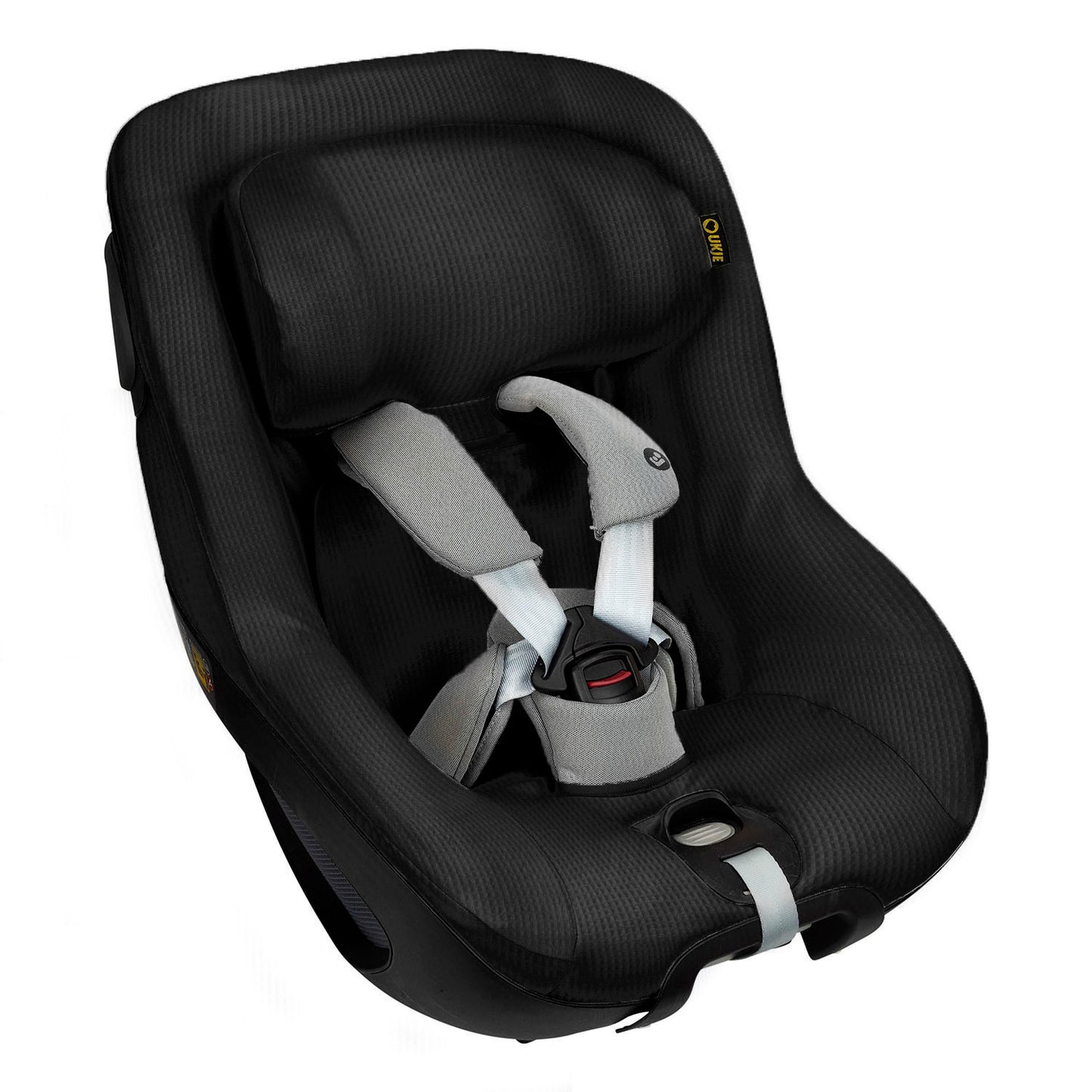 Maxi Cosi Pearl 360 + Mica Pro Bezug | Schwarz waffel