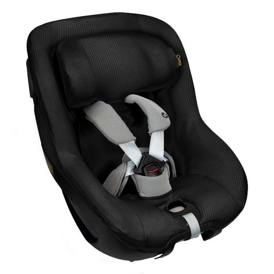 Maxi Cosi Pearl 360 + Mica Pro Bezug | Schwarz waffel