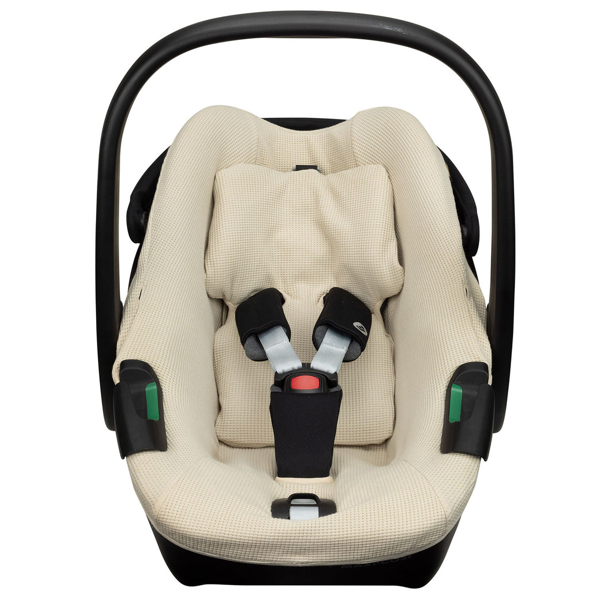 Maxi-Cosi Pebble 360 Pro (2) Bezug mit Gurtpolstern | Beige Waffelstoff