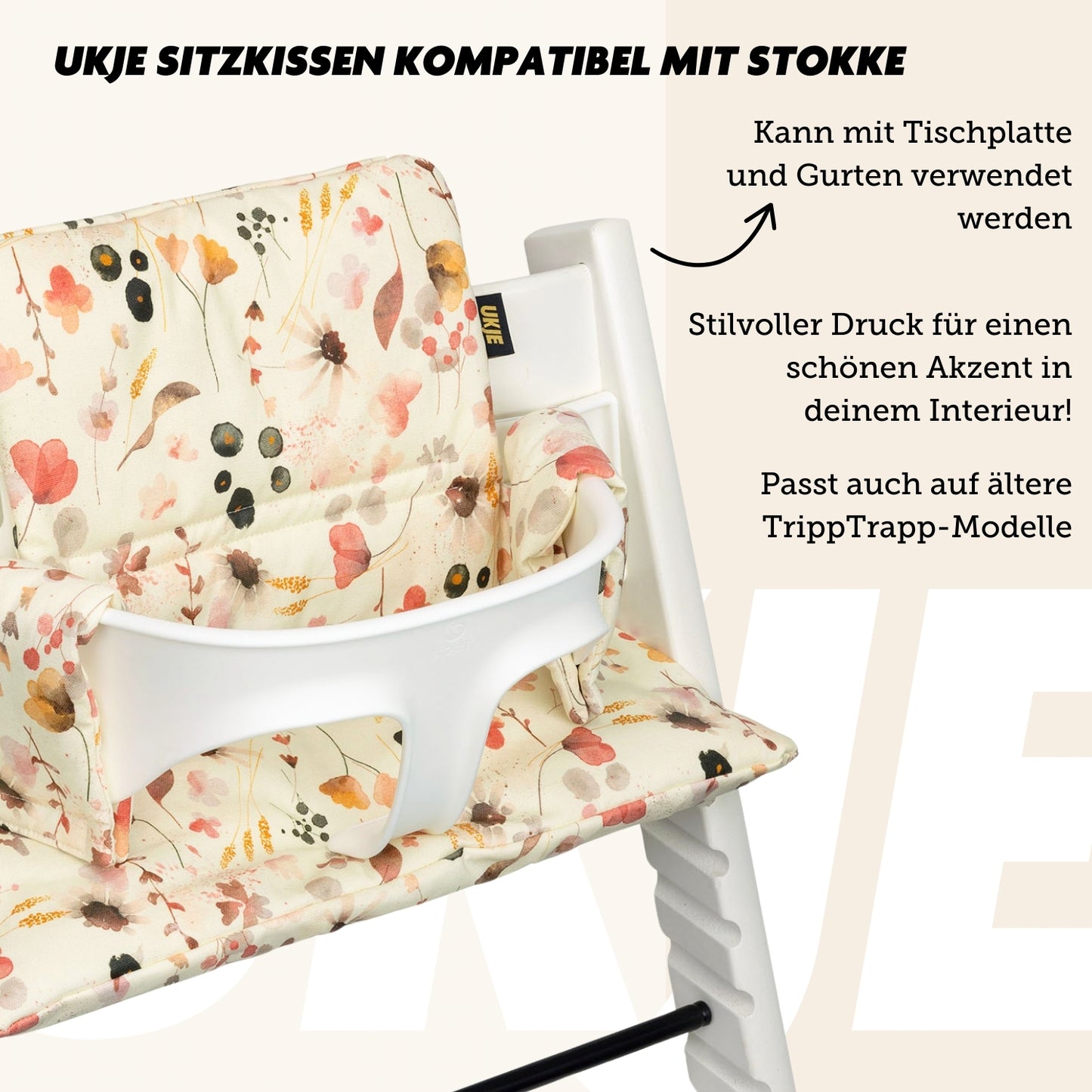 Tripp Trapp SitzKissen | Wildblumen | Beschichtet