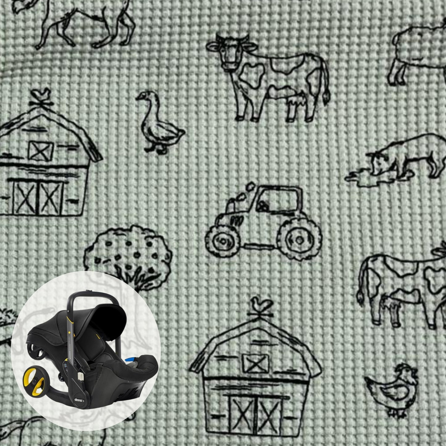Doona Kindersitzbezug | Farm waffel