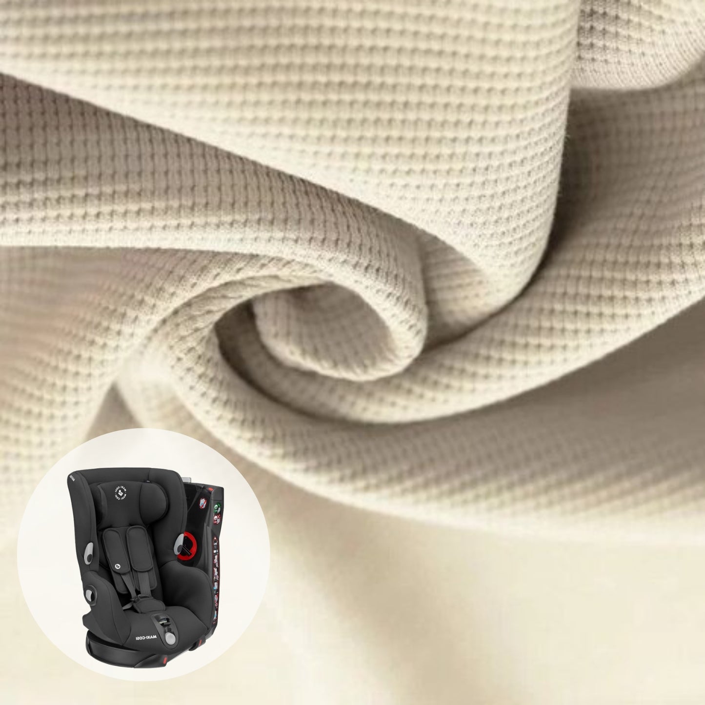 Maxi Cosi Axiss | Autositzbezug | Beige waffel