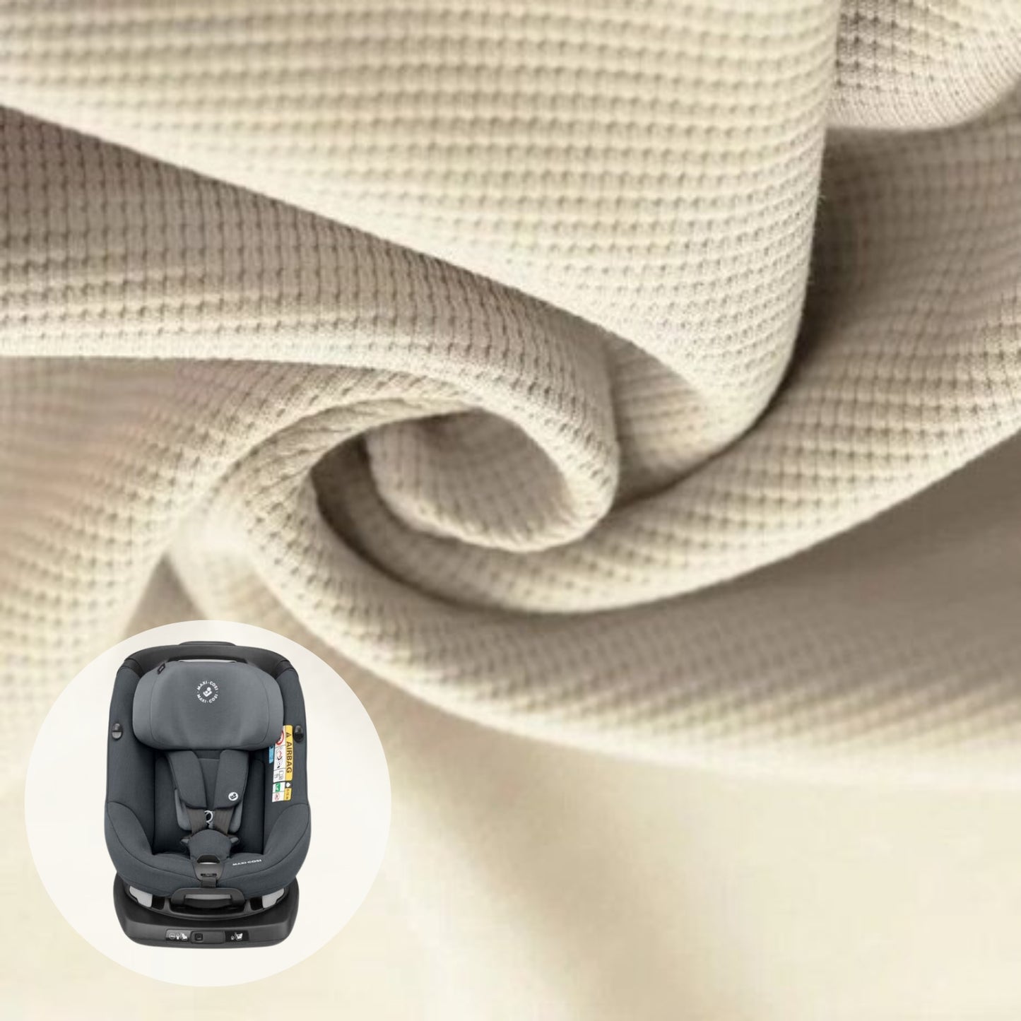 Maxi Cosi Pearl | Kindersitzbezug | Beige waffel