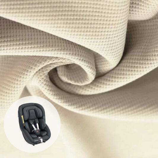 Maxi Cosi Pearl 360 + Mica Pro Bezug | Beige waffel
