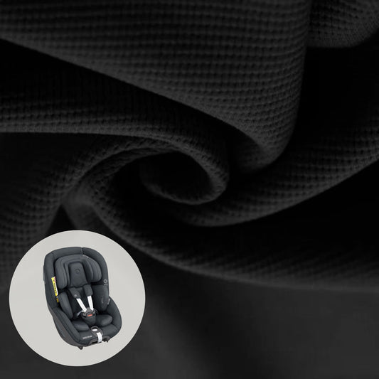 Maxi Cosi Pearl 360 + Mica Pro Bezug | Schwarz waffel