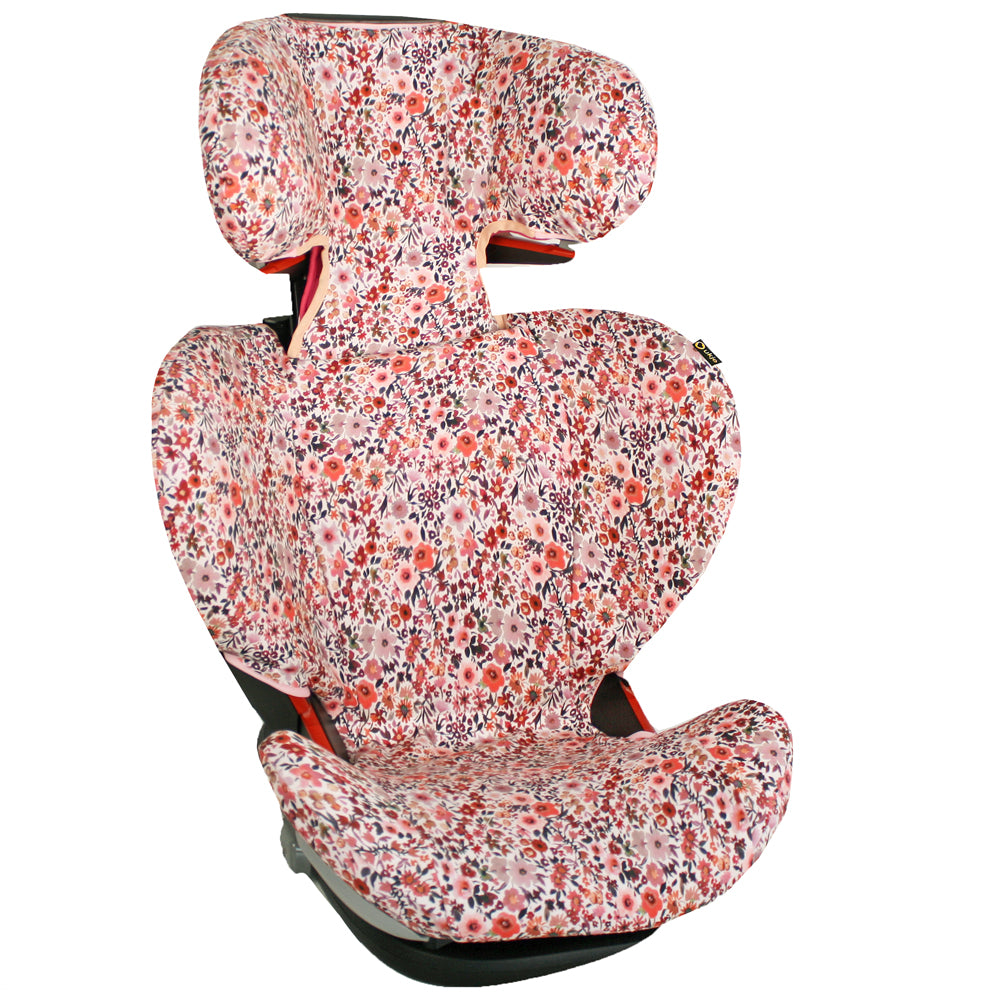 Maxi Cosi Rodifix | Autositzbezug | Rosa Blumen