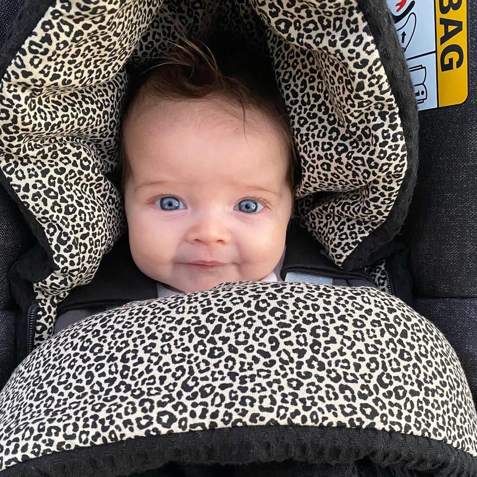 Baby Fußsack | Universal | Schwarzer Leopard