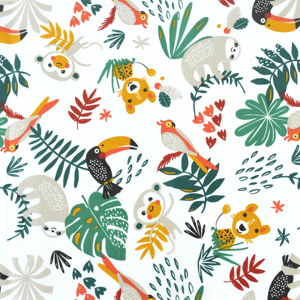 Tripp Trapp Sitzkissen | Weiß Affe | Beschichtet