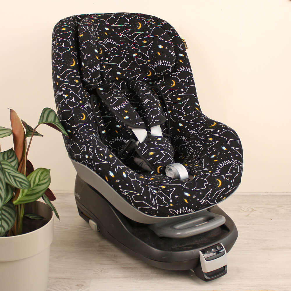 Maxi Cosi Pearl | Kindersitzbezug | Schwarz Dino