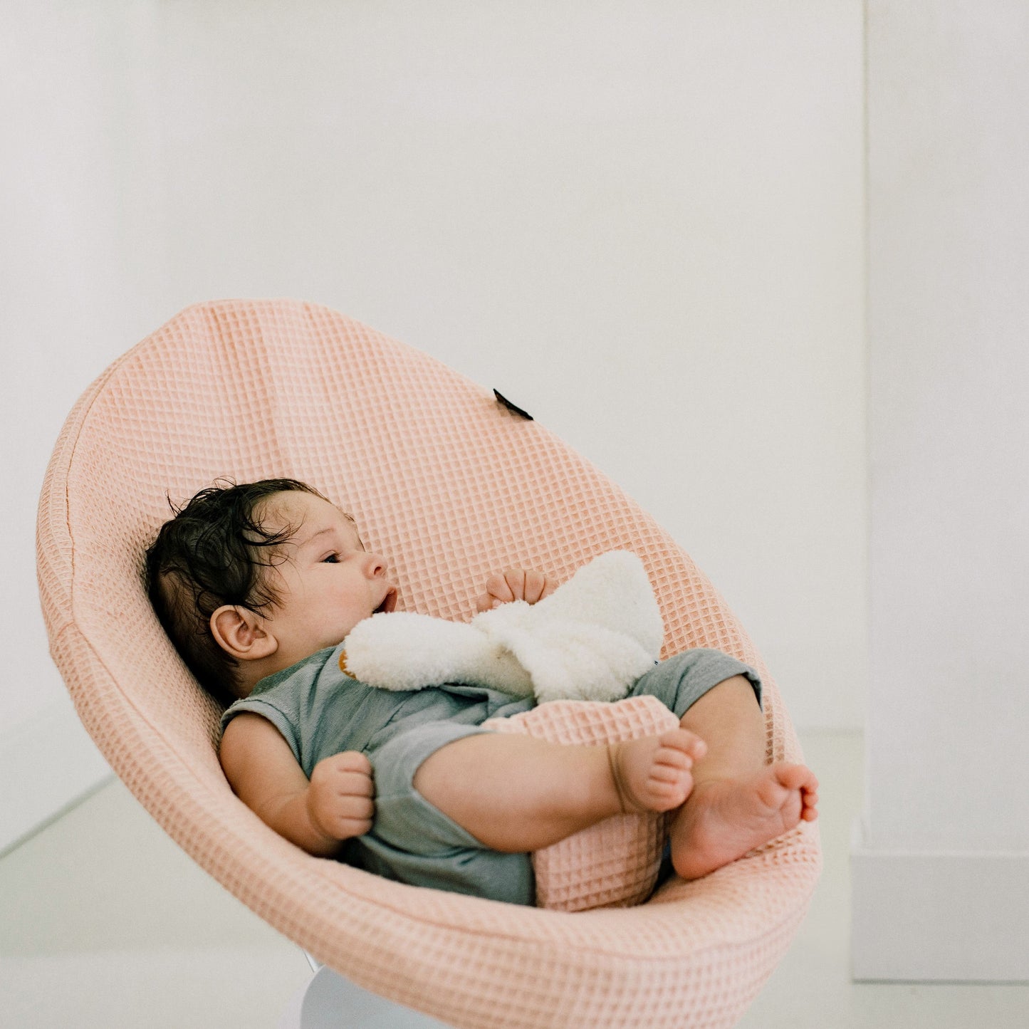 Altes Modell | Mamaroo 4 Sitzbezug | Schwarz Waffel