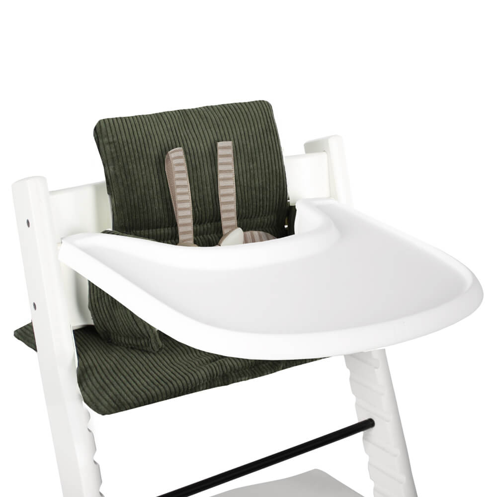 PRE-ORDER Tripp Trapp Sitzkissen | Dunkelgrün Rippstoff