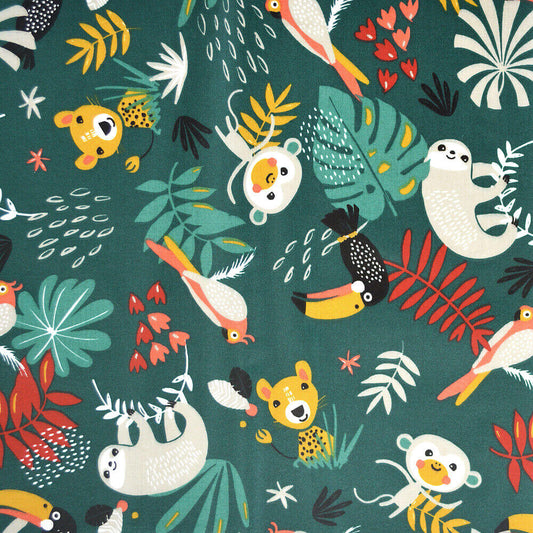 Tripp Trapp Sitzkissen | Grün Affen | Beschichtet