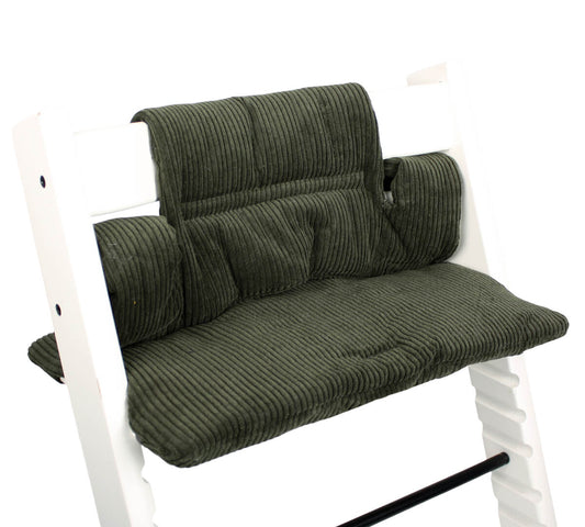 Tripp Trapp Sitzkissen | Dunkelgrün Rippstoff