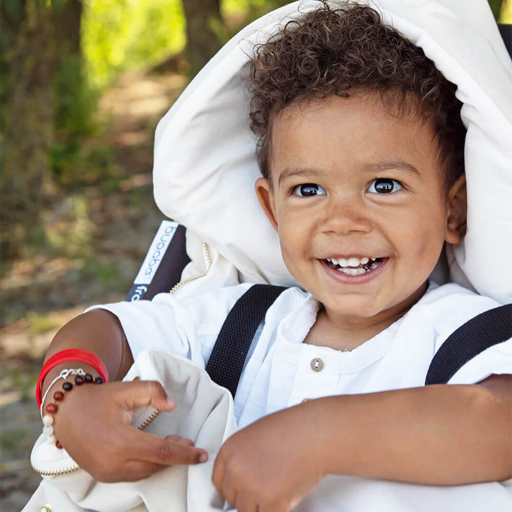 Luxury Fußsack | Kinderwagen | Ecru