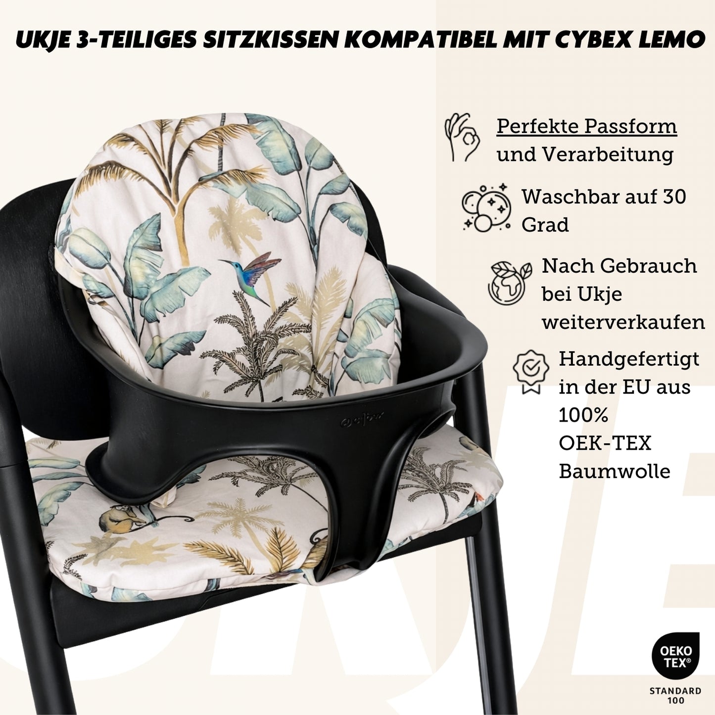 Cybex Lemo Sitzkissen | Jungle | Beschichtet