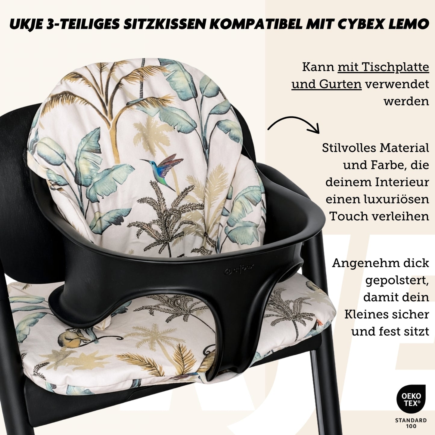 Cybex Lemo Sitzkissen | Jungle | Beschichtet