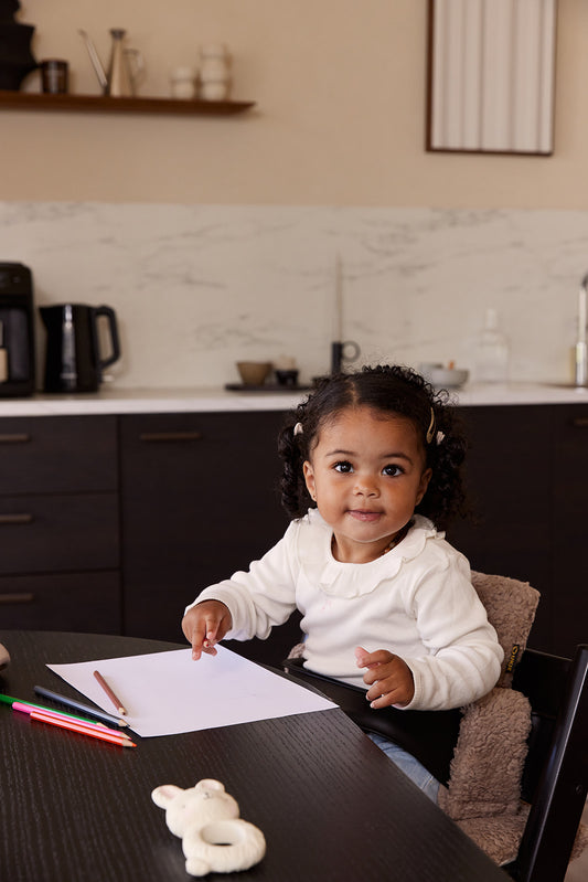 Luxury Tripp Trapp Sitzkissen | Teddy Taupe