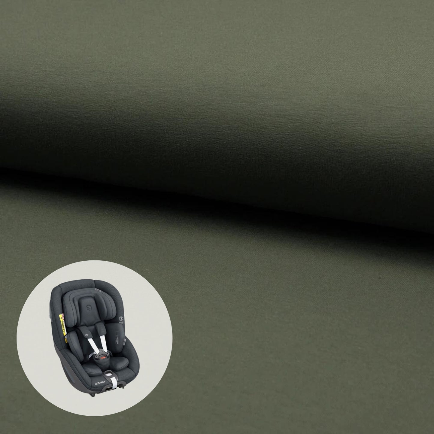 Maxi Cosi Pearl 360 + Mica Pro Bezug | Dunkelgrün