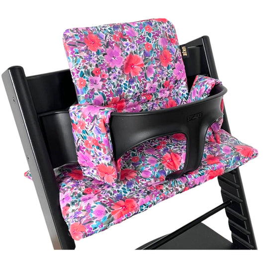 Tripp Trapp Kissen | Mauve Blumen | Beschichtet