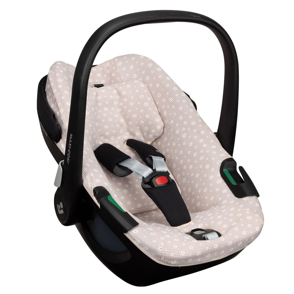 Maxi-Cosi Pebble 360 Pro (2) Bezug mit Gurtpolstern | Daisy Waffelstoff