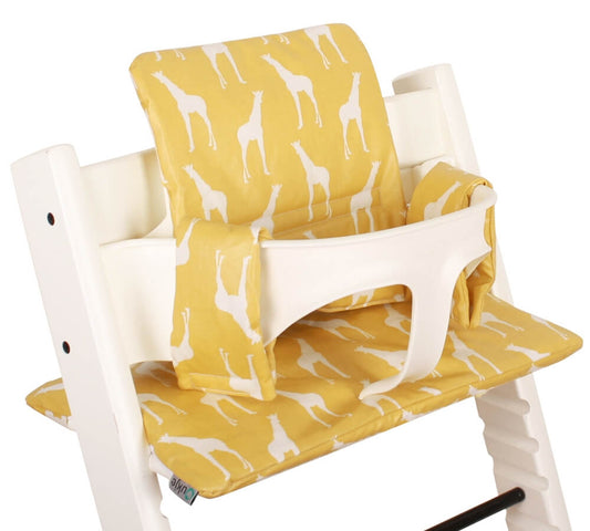 Tripp Trapp Sitzkissen | Gelbe Giraffen | Beschichtet